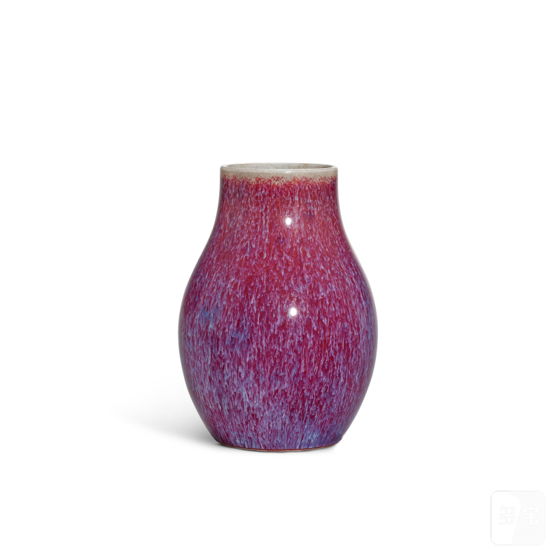 A flambé-glazed jar, Seal mark and period of Qianlong | 清乾隆 窰變釉小罐 《大清乾隆年製》款 - 图1